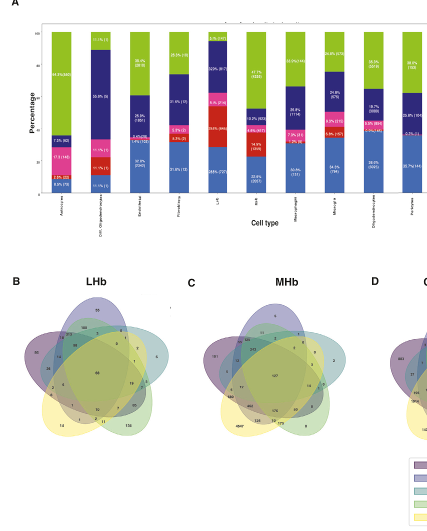 Distinct depressive-like behavioural phe